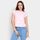 Ladies' Round Neck T-Shirt, Pink, small image number null