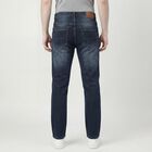 Men's Blue Regular Fit Jeans, Dark Blue, small