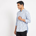 Cotton Printed Casual Shirt, Light Blue, small image number null