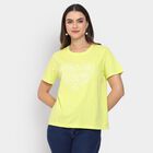 Ladies' Round Neck T-Shirt , Lemon, small image number null