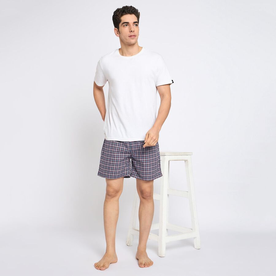 Men's 100% Cotton Boxers, Maroon, large image number null