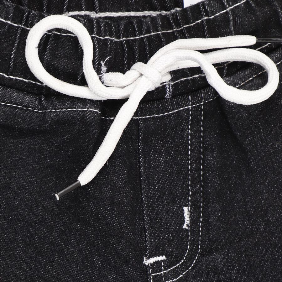 Boys' 100% Cotton Jeans , काला, large image number null