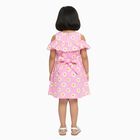 Girls' 100% Cotton Frock, गुलाबी, small image number null