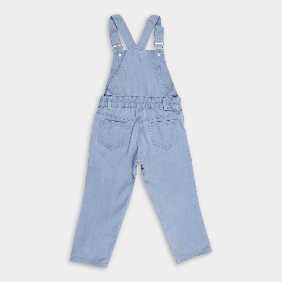 Girls' Jump Suit , Mid Blue, large image number null