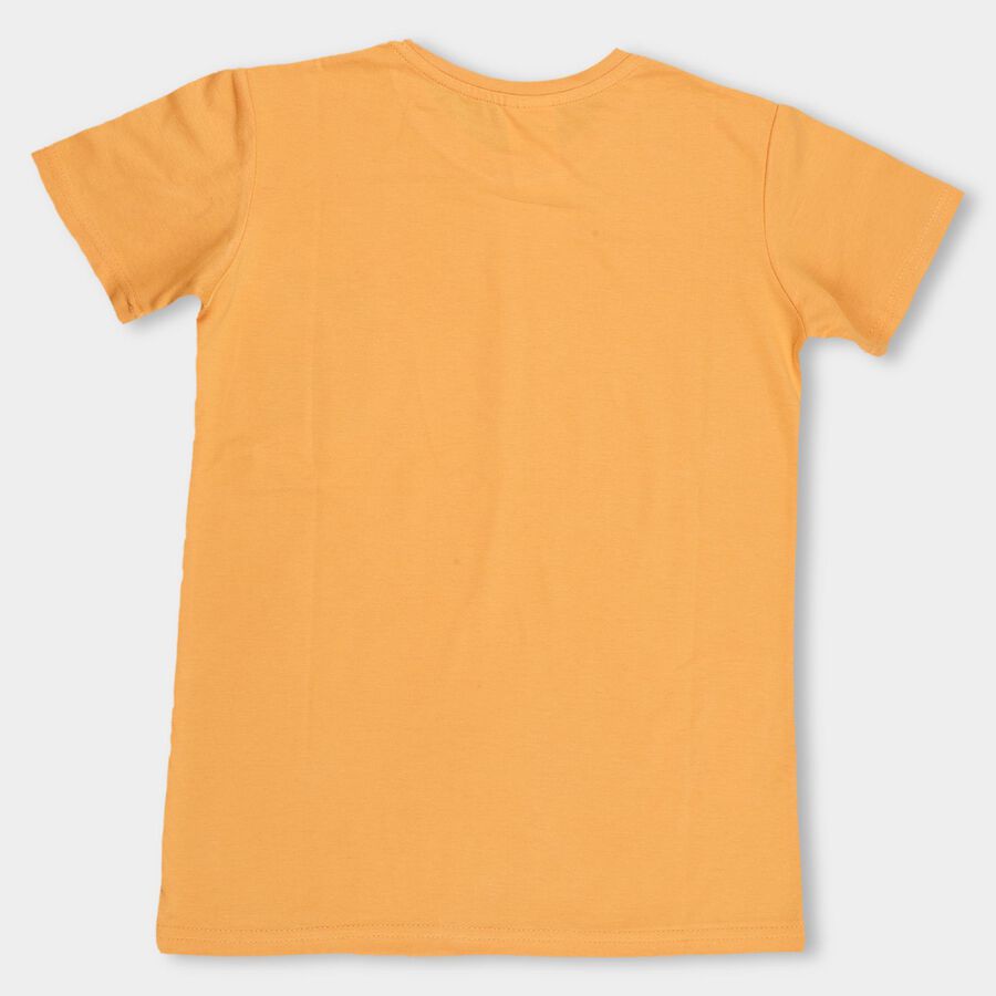 Boys' Half Sleeves T-Shirt , Orange, large image number null