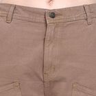Ladies' 100% Cotton Trousers, Brown, small image number null