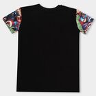 Boys' Half Sleeves T-Shirt , Black, small image number null
