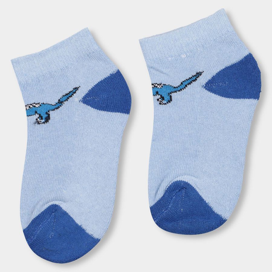 Boys' Socks (Pack of 2), Mid Blue, large image number null