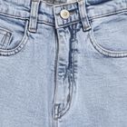 Girls' Light Blue Relaxed Fit Cargo Jeans, Light Blue, small image number null