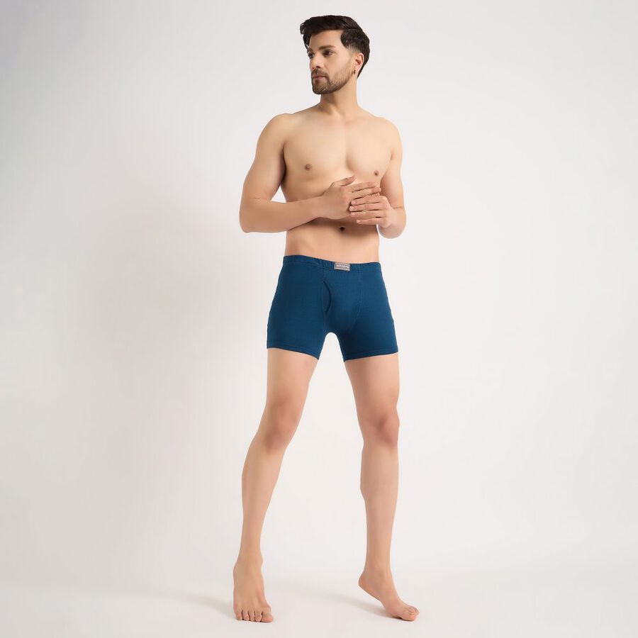 Men's Cotton Trunk, Teal Blue, large image number null