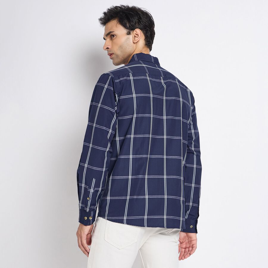 Men's Casual Shirt , नेवी ब्लू, large image number null