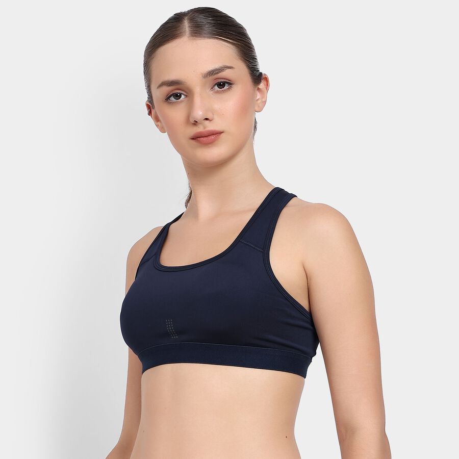 Ladies' Skinny Sports Bra, Navy Blue, large image number null