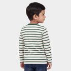 Boys Green Crew Neck Regular Boys T-Shirt, गहरा हरा, small