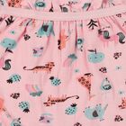 Girls Pink Regular Fit Printed Bloomer, हल्का गुलाबी, small