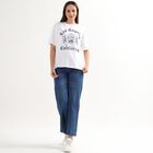 Ladies' 100% Cotton High Rise Jeans, Light Blue, small image number null