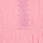 Girls' Light Pink Round Neck Casual T-Shirt, Light Pink, small image number null