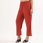 Women's Rust Balloon Fit Solid Harem Pants, Rust, small image number null