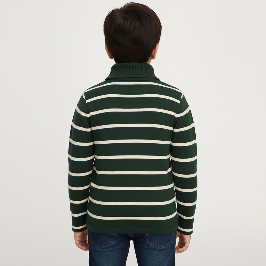 Boys' Pullover, Dark Green, large image number null