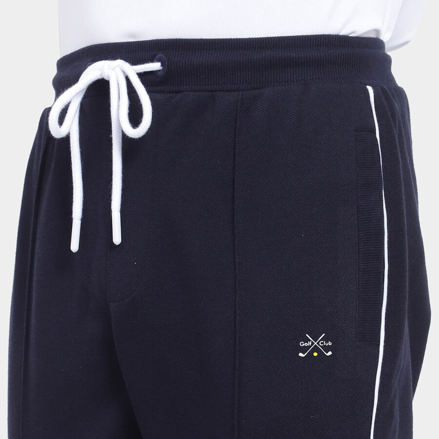 Cut & Sew Track Pants, Navy Blue, large image number null