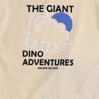 Infants' Beige Cotton Round Neck Graphic Baba Suit, मध्यम नीला, small image number null