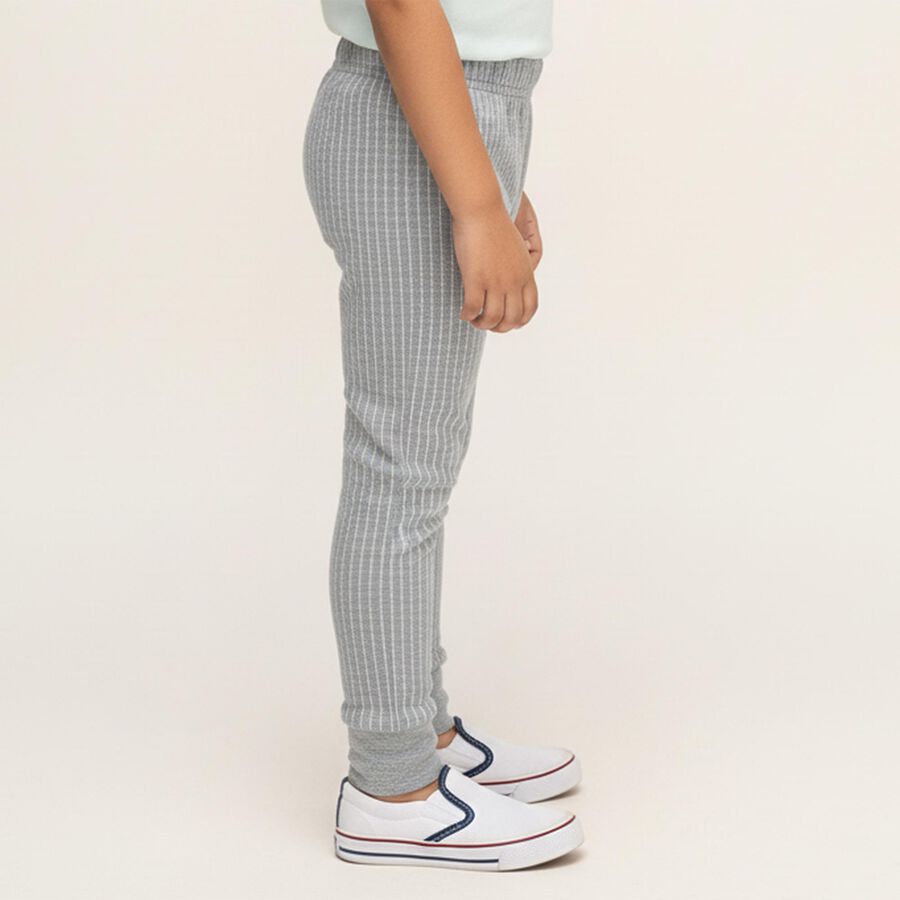 Boys Muted Light Grey Thermal Lower, मिश्रित हल्का ग्रे, large image number null