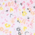 Infant Girl Bright Yellow Cotton Sleeveless Top and Floral Shorts Set, पीला, small image number null