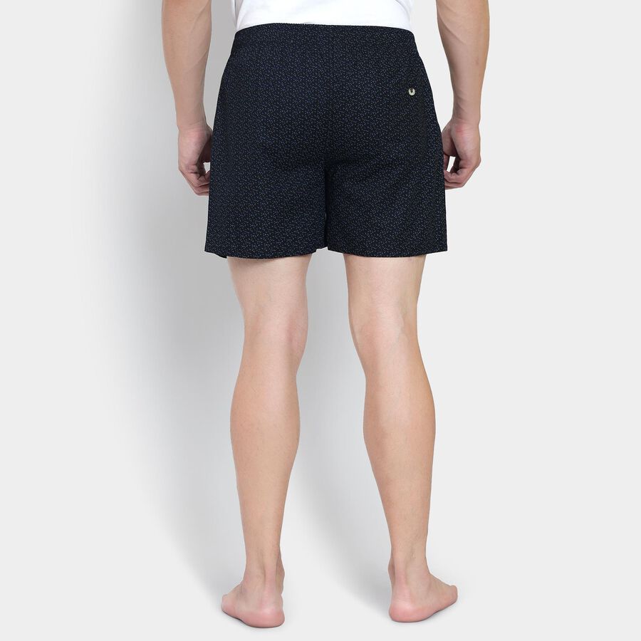 Men's 100% Cotton Boxers , काला, large