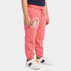 Girls' Coral Jogger Fit Graphic Printed Pyjama, मूँगा (कोरल), small
