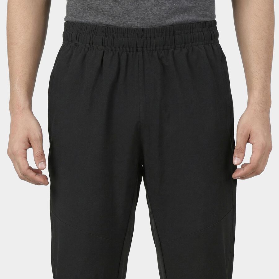 Men's Grey Regular Fit Track Pants, गहरा ग्रे, large