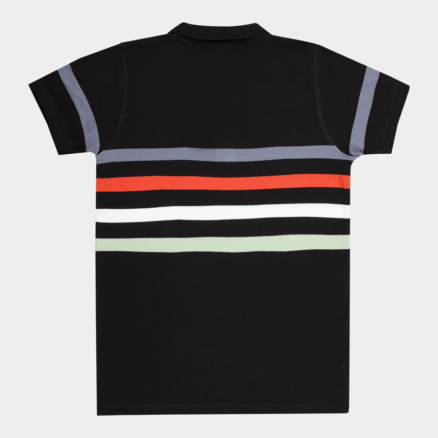 Boys Cotton T-Shirt, Black, large image number null