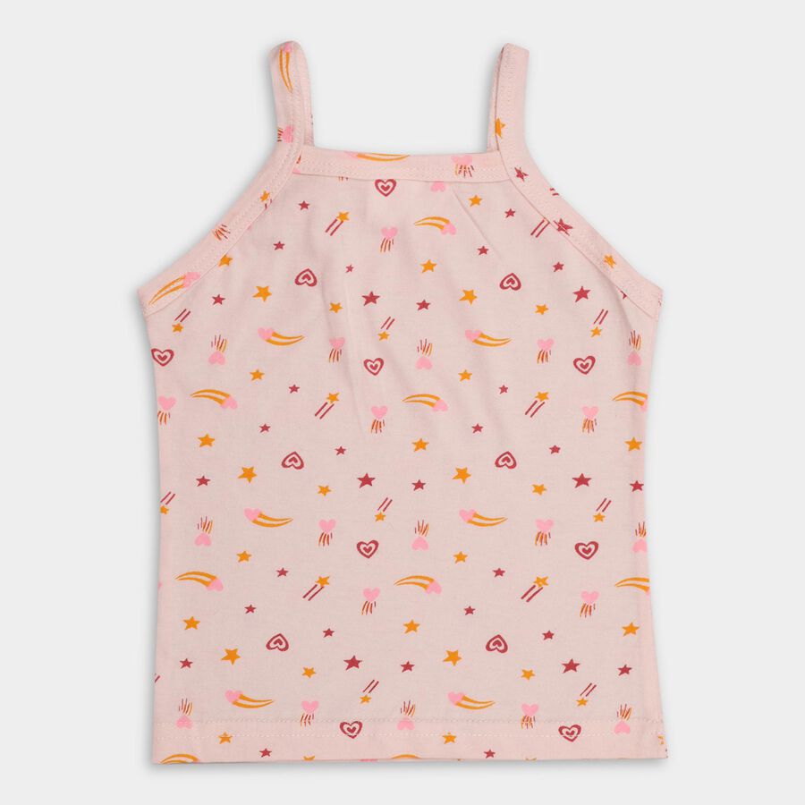 Girls' 100% Cotton Vest (Pack of 2), Pink, large image number null