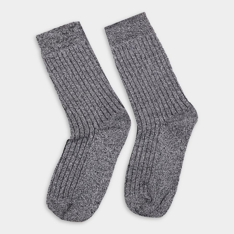 Men's Socks (Pack of 2), Charcoal, large
