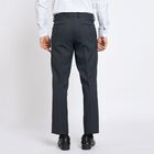 Men's Slim Fit Formal Trousers , Navy Blue, small