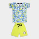 Boys' 100% Cotton Knit Baba Suit, Light Blue, small image number null