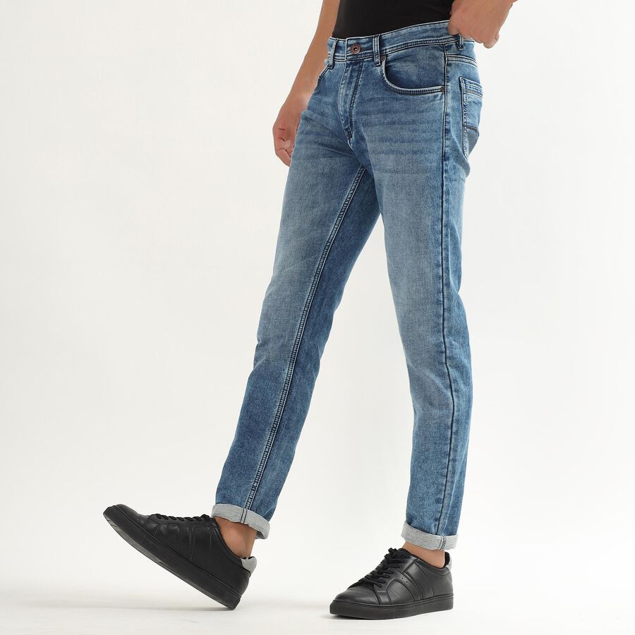 Men's Slim Fit Jeans, Mid Blue, large image number null