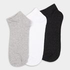 Men's Socks (Pack of 3), Melange Light Grey, small