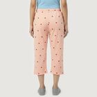 Women's Orange Straight Fit Printed Capri, Orange, small