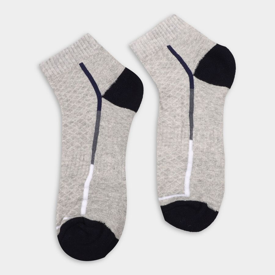Men's Socks (Pack of 2), मिश्रित हल्का ग्रे, large