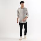 Men's 100% Cotton Casual Shirt , Off White, small image number null