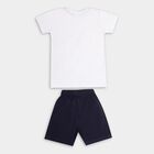 Boys' 100% Cotton Knit Baba Suit, White, small image number null