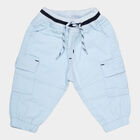 Infants Cotton Solid Trousers, Light Blue, small image number null