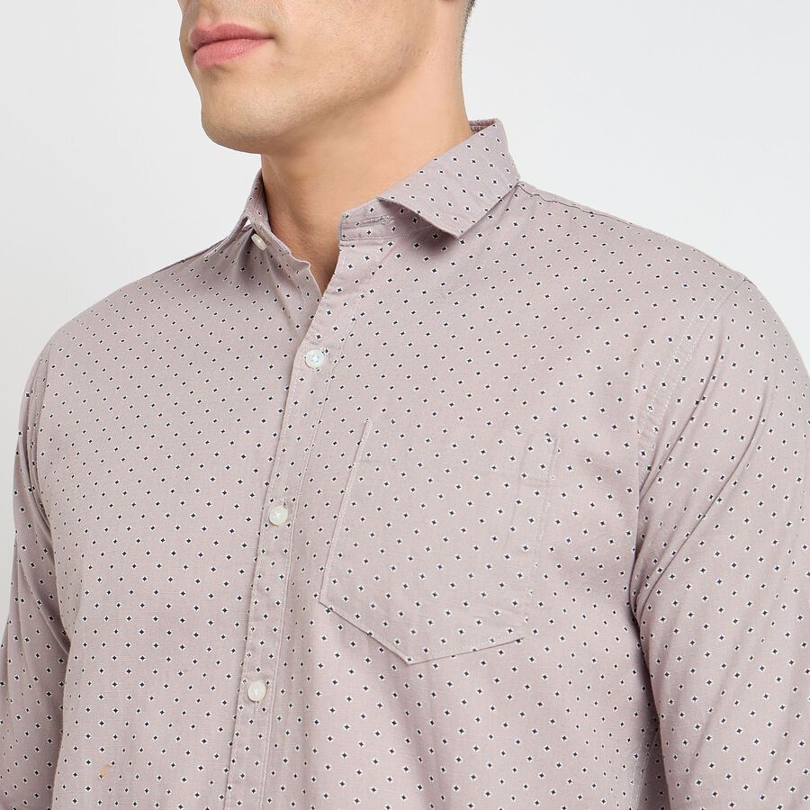 Men's 100% Cotton Casual Shirt, लाइलेक, large image number null