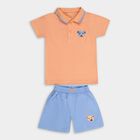 Infant Boys' 100% Cotton Baba Suit , Orange, small image number null