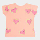 Girls Cotton T-Shirt, Pink, small image number null