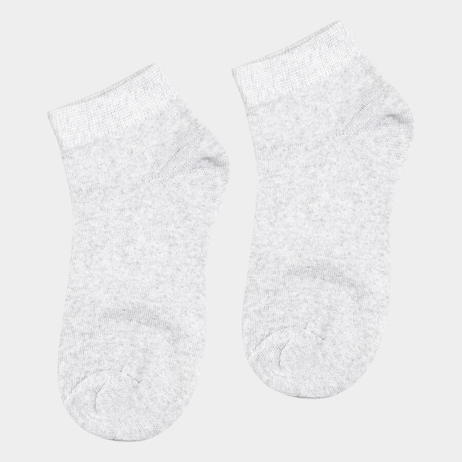 Girls Solid Basic Socks, Light Grey, large image number null