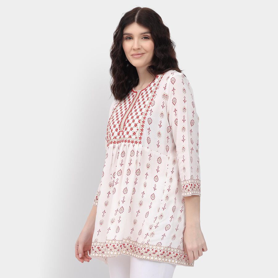 Ladies' Kurti , ऑफ व्हाइट, large image number null