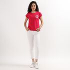 Ladies' Round Neck T-Shirt , Fuchsia, small image number null