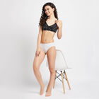 Printed Non-Padded Basic Bra, Black, small image number null