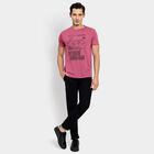 Men's Round Neck Half Sleeves T-Shirt, हल्का गुलाबी, small image number null