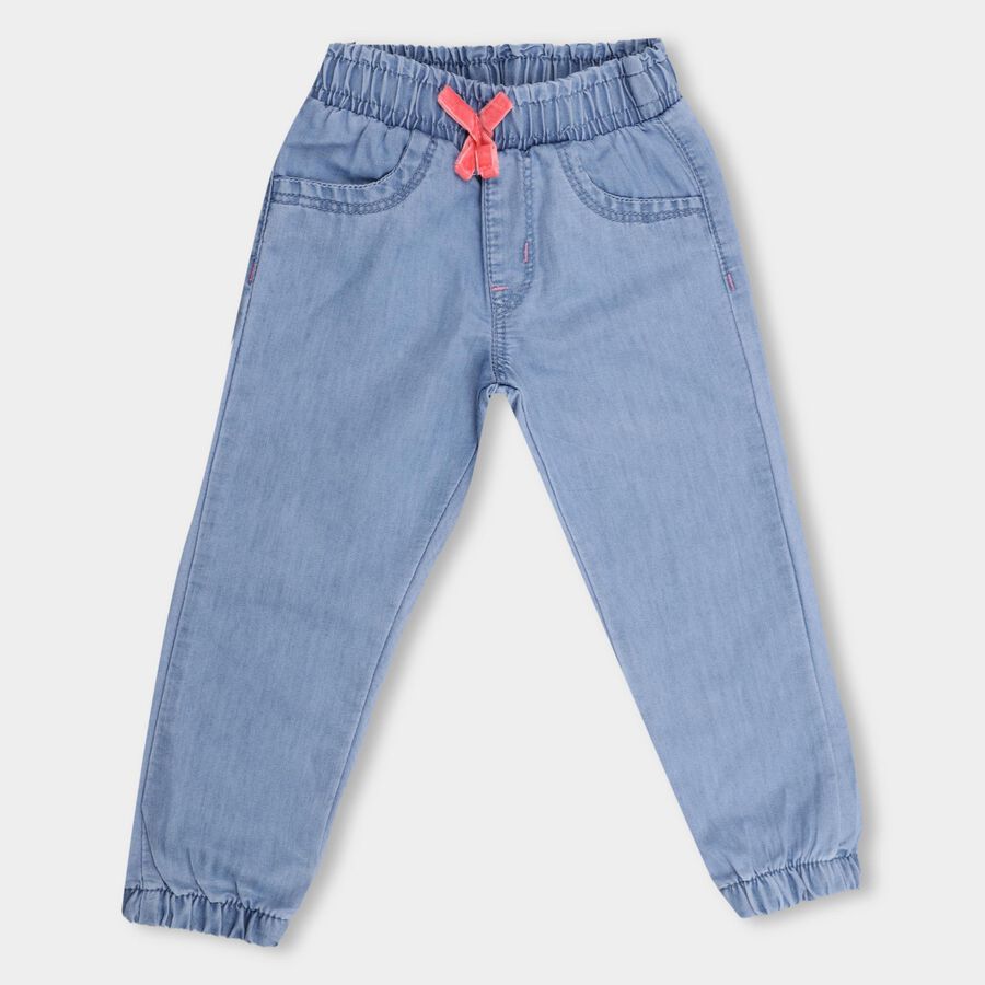 Girls' Jeans , Mid Blue, large image number null